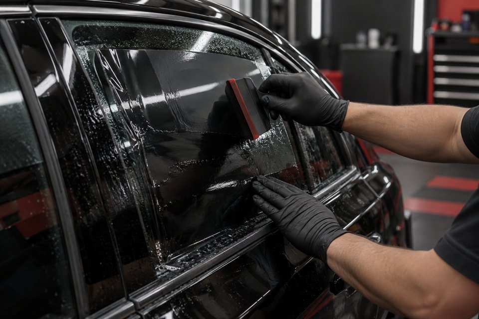 Instalación profesional de lámina de polarizado